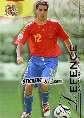 Cromo Lopez Antonio - World Football UNIQUE 2008 - Futera