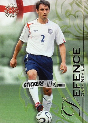 Sticker Neville Gary - World Football UNIQUE 2008 n. 31 - Futera