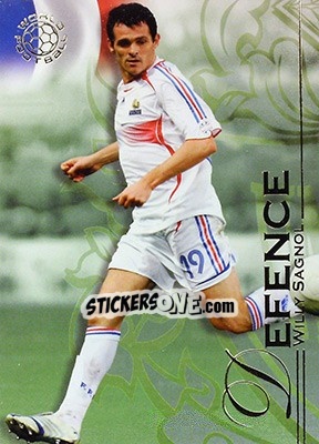 Sticker Sagnol Willy - World Football UNIQUE 2008 - Futera