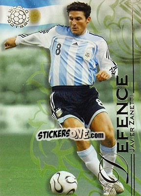 Sticker Zanetti Javier - World Football UNIQUE 2008 n. 41 - Futera