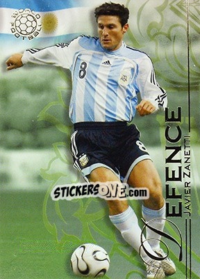 Sticker Zanetti Javier - World Football UNIQUE 2008 - Futera