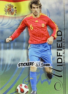 Sticker Albelda David - World Football UNIQUE 2008 n. 42 - Futera