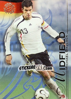 Sticker Ballack Michael - World Football UNIQUE 2008 n. 44 - Futera