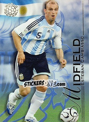 Figurina Cambiasso Esteban - World Football UNIQUE 2008 - Futera