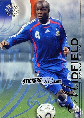 Sticker Diarra Lassana - World Football UNIQUE 2008 n. 54 - Futera
