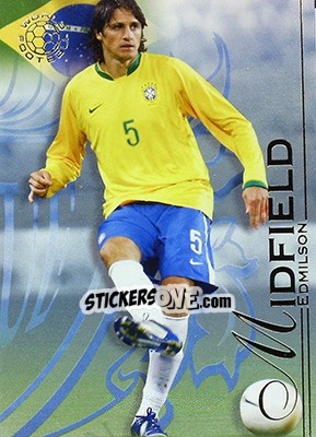 Sticker Edmilson - World Football UNIQUE 2008 n. 55 - Futera