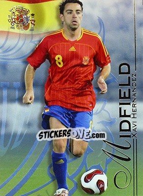 Sticker Hernandez Xavi - World Football UNIQUE 2008 - Futera