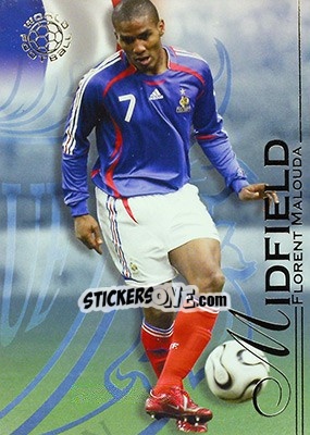 Sticker Malouda Florent - World Football UNIQUE 2008 n. 74 - Futera