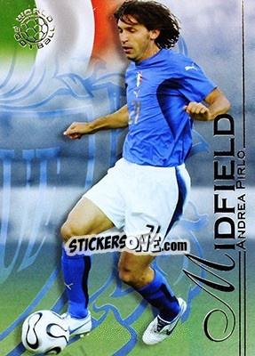 Sticker Pirlo Andrea - World Football UNIQUE 2008 n. 80 - Futera