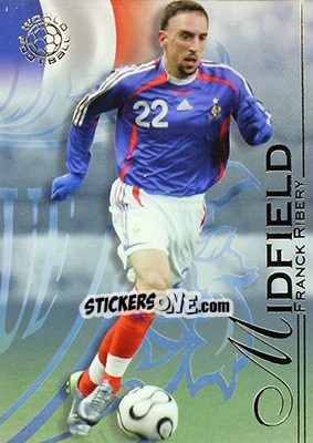 Sticker Ribery Franck - World Football UNIQUE 2008 - Futera