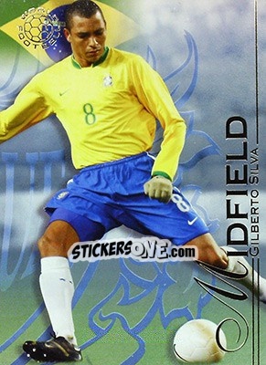 Sticker Silva Gilberto - World Football UNIQUE 2008 n. 90 - Futera