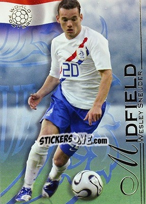 Sticker Sneijder Wesley - World Football UNIQUE 2008 - Futera