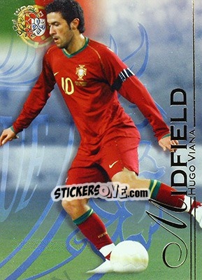 Sticker Viana Hugo - World Football UNIQUE 2008 - Futera