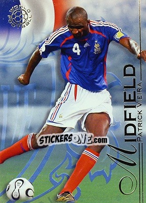 Sticker Vieira Patrick - World Football UNIQUE 2008 n. 96 - Futera