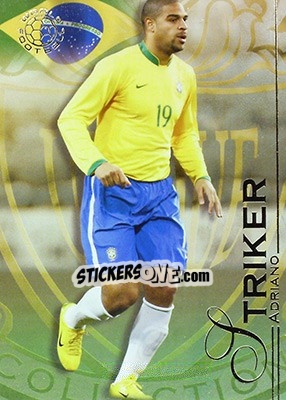 Sticker Adriano - World Football UNIQUE 2008 n. 100 - Futera