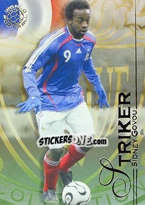 Sticker Govou Sidney - World Football UNIQUE 2008 n. 115 - Futera