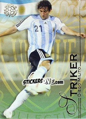 Sticker Milito Diego - World Football UNIQUE 2008 - Futera