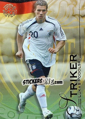 Sticker Podolski Lukas - World Football UNIQUE 2008 - Futera