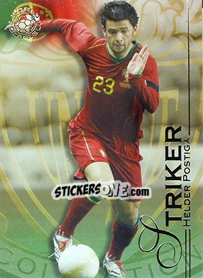 Sticker Postiga Helder - World Football UNIQUE 2008 - Futera