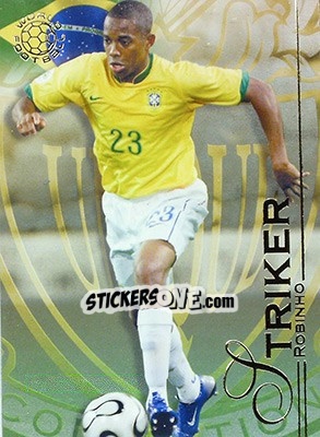 Sticker Robinho - World Football UNIQUE 2008 n. 129 - Futera
