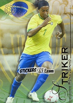 Cromo Ronaldinho - World Football UNIQUE 2008 - Futera