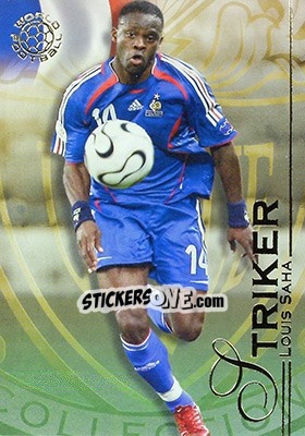 Sticker Saha Louis - World Football UNIQUE 2008 - Futera