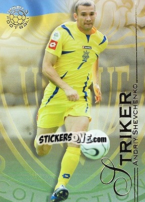 Sticker Shevchenko Andriy - World Football UNIQUE 2008 - Futera