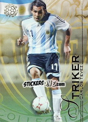 Sticker Tevez Carlos - World Football UNIQUE 2008 - Futera