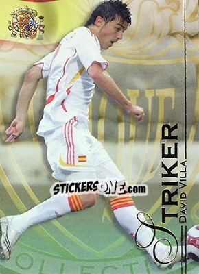 Sticker Villa David - World Football UNIQUE 2008 n. 146 - Futera