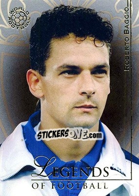 Sticker Baggio Roberto - World Football UNIQUE 2008 n. 150 - Futera