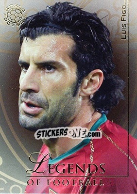 Sticker Figo Luis - World Football UNIQUE 2008 n. 158 - Futera
