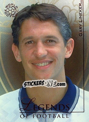Sticker Lineker Gary - World Football UNIQUE 2008 - Futera
