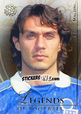 Sticker Maldini Paolo - World Football UNIQUE 2008 n. 163 - Futera