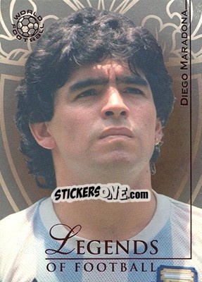 Sticker Maradona Diego - World Football UNIQUE 2008 n. 164 - Futera