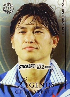Sticker Miura Kazuyoshi - World Football UNIQUE 2008 - Futera