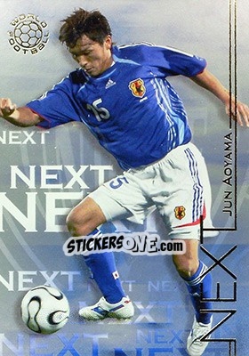 Sticker Aoyama Jun - World Football UNIQUE 2008 n. 182 - Futera
