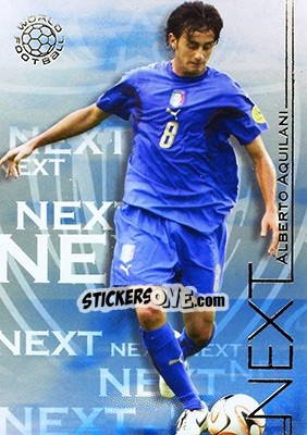 Sticker Aquilani Alberto - World Football UNIQUE 2008 n. 183 - Futera