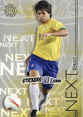 Sticker Diego - World Football UNIQUE 2008 n. 187 - Futera