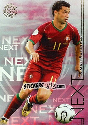 Sticker Sabrosa Simao - World Football UNIQUE 2008 n. 198 - Futera