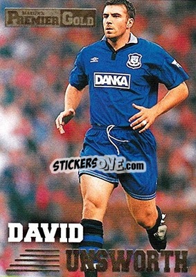 Sticker David Unsworth - Premier Gold 1996-1997 n. 55 - Merlin