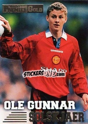 Sticker Ole Gunnar Solskjaer - Premier Gold 1996-1997 n. 88 - Merlin