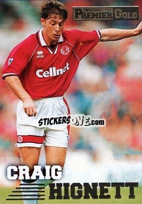 Sticker Craig Hignett - Premier Gold 1996-1997 - Merlin