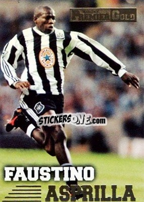 Sticker Faustino Asprilla - Premier Gold 1996-1997 n. 104 - Merlin
