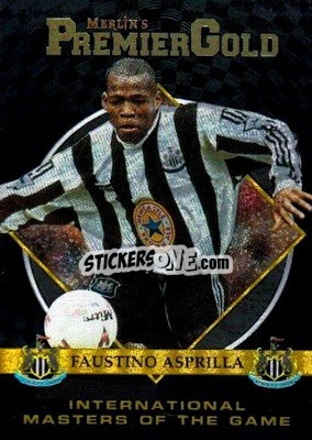 Sticker Faustino Asprilla - Premier Gold 1996-1997 n. M2 - Merlin