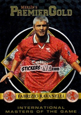 Sticker Fabrizio Ravanelli - Premier Gold 1996-1997 - Merlin