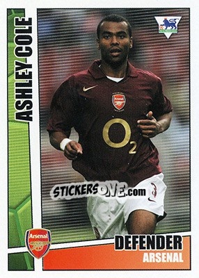 Sticker Ashley Cole - Premier Stars 2005-2006 n. 8 - Merlin