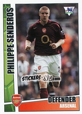 Sticker Philippe Senderos - Premier Stars 2005-2006 n. 11 - Merlin
