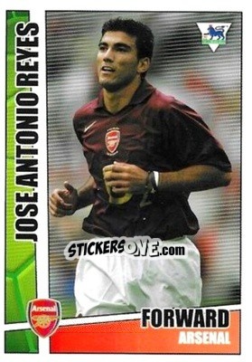 Sticker Jose Antonio Reyes - Premier Stars 2005-2006 n. 14 - Merlin