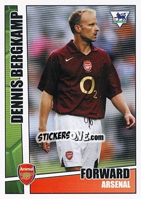 Sticker Dennis Bergkamp - Premier Stars 2005-2006 n. 15 - Merlin