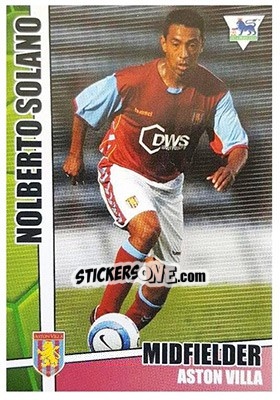 Sticker Nolberto Solano - Premier Stars 2005-2006 n. 21 - Merlin